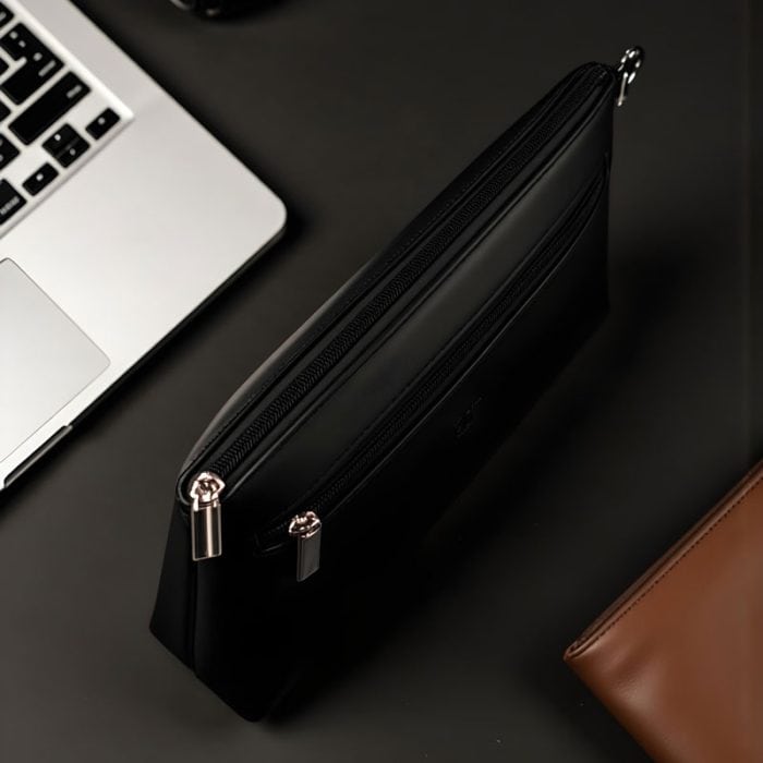 freepik_edit_A-flat-lay-on-a-modern-matteblack-office-desk-feat Dante Clutch bag - Image 4
