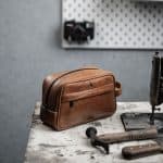 Bay toiletry bag - genuine leather - Image 4