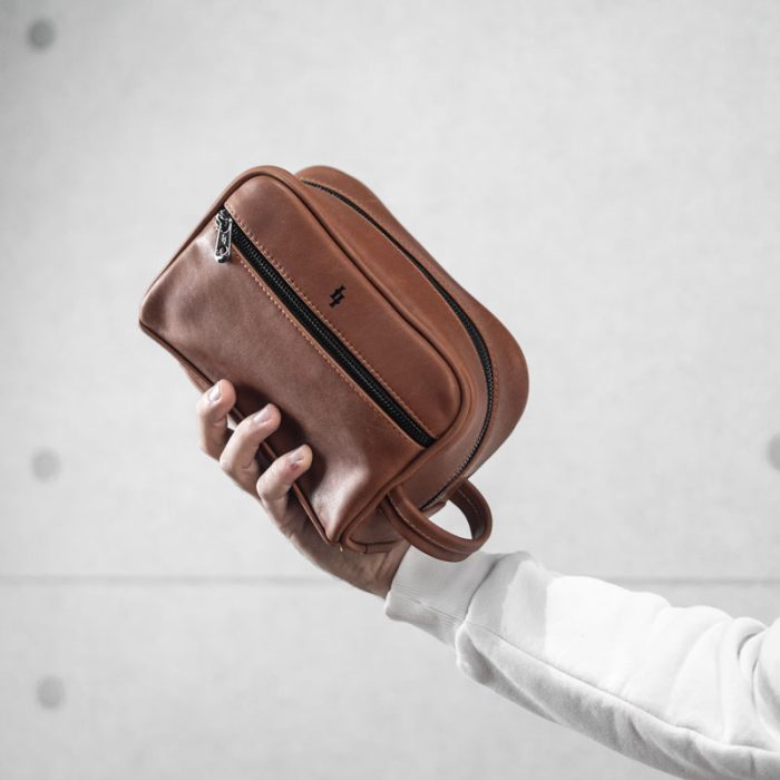 Tavolino Toiletry Bag-Genuine leather - Image 9